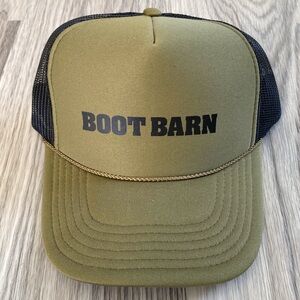 Boot Barn Trucker Hat Green‎ Black Otto Mesh Snapback Western Cowboy